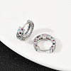 Brass Micro Pave Colorful Cubic Zirconia Hoop Earrings EJEW-S277-09P-B-3