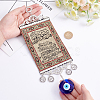 Zinc Alloy & Cloth Hanging Pendant Decorations HJEW-WH0036-22-3