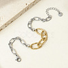 304 Stainless Steel Oval Link Chain Bracelets FS-WGC4BBB-03-1