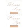 Olycraft 4Pcs 2 Styles Rectangle Beechwood Name Card Holder ODIS-OC0001-39-1