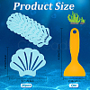 Shell-Shaped Rubber & Plastic Bathtub Non-Slip Stickers AJEW-WH0258-258B-2