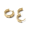 Clear Cubic Zirconia Hoop Earrings EJEW-P229-03G-2