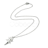 Non-Tarnish 304 Stainless Steel Pendant Necklace for Women NJEW-JN04387-6