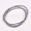 Electroplate Non-Magnetic Hematite Beads Strands X-G-J169B-2mm-02-2