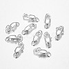 Brass Lobster Claw Clasps X-KK-KK802-S-NR-1