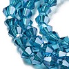 Transparent Electroplate Glass Beads Strands LS-GLAA-F029-4mm-C01-3