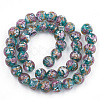 Handmade Gold Sand Lampwork Beads X-LAMP-T006-09D-2