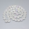 Electroplate Glass Beads Strands EGLA-Q086-12mm-07-2