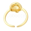 Rack Plating Brass Open Cuff Rings RJEW-S394-01G-Q-3