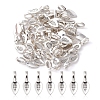 Tibetan Style Alloy Glue-on Flat Pad Bails for Pendants Making TIBEP-YW0001-50-1
