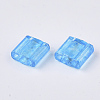 2-Hole Baking Paint Transparent Glass Seed Beads LS-SEED-S023-32C-03-2