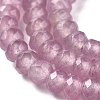 Dyed Natural Malaysia Jade Rondelle Beads Strands X-G-E316-2x4mm-46-3