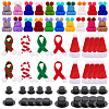 Christmas Theme Plastic Doll Hat & Cloth Scarf Sets DIY-NB0012-65-1