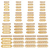 120Pcs 4 Styles Alloy Crystal Rhinestone Spacer Bars FIND-ME0004-07G-1