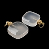 Natural White Agate Pendants G-R489-05G-4