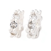 Brass Micro Pave Cubic Zirconia European Beads KK-C157-09B-S-1