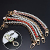 2Pcs 2 Colors Alloy Flower Phone Hand Strap Chains AJEW-SC0004-10E-7