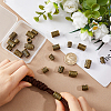 20Pcs 10 Styles Viking Symbol Brass European Beads KK-HS0002-28AB-3