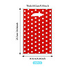Polka Dot PET Plastic Packing Bags with Die Cut Hole Handle ABAG-TADJ0002-001F-2