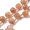 Natural Sunstone Beads Strands G-H297-B14-02-1
