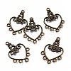 Tibetan Style Alloy Chandelier Components PALLOY-F149-03AB-1