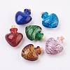 Handmade Lampwork Perfume Bottle Pendants LAMP-P044-F-1