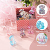 80Pcs 8 Colors Transparent Acrylic Pendants MACR-PJ0001-07-5