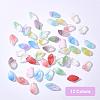 120Pcs 12 Colors Transparent Glass Pendants GLAA-PH0001-39-3