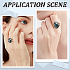 8Pcs 2 Colors 304 Stainless Steel Open Cuff Ring Settings RJEW-BBC0001-26-6
