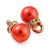 (Defective Closeout Sale: Ring Dyed)ABS Plastic Imitation Pearl Charms KY-XCP0001-25G-05-2