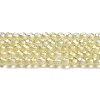 Electroplate Transparent Glass Beads Strands GLAA-H021-01A-FR04-2