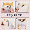 20 Pairs 5 Colors Felt Computerized Embroidery Iron on Sew on Patches PATC-PH0001-98-3