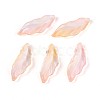 Baking Paint Transparent Glass Pendants DGLA-N014-02A-1