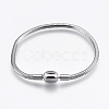 Tarnish Resistant 304 Stainless Steel European Style Round Snake Chains Bracelet Making STAS-I097-005C-P-1