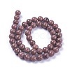 Natural Rhodonite Round Bead Strands X-G-J302-10-8mm-3