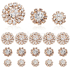 40Pcs 3 Styles Zinc Alloy Crystal Rhinestone Cabochons FIND-GA0007-04KCG-1