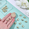 20Pcs Rack Plating Brass Heart Charms KK-BBC0024-87B-3