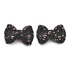 Bowknot Shape Polymer Clay Rhinestone Beads CLAY-NH0001-05D-1