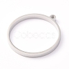Tarnish Resistant 304 Stainless Steel Open Back Bezel Polishing Pendants STAS-K208-15P-2