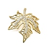 Brass Micro Pave Cubic Zirconia Pendants KK-C087-01G-1