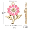 8Pcs Alloy Enamel Pendants ENAM-YW0002-31E-4