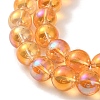 Transparent Electroplate Glass Beads Strands GLAA-T032-T8mm-C01-3