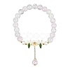 Glass Bead Charm Bracelets BJEW-YW00007-04-1