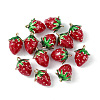 Brass Enamel Charms X-KK-G462-28LG-3
