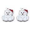 Bear Alloy Enamel Pendants X-ENAM-R041-33-2