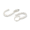Brass Micro Pave Clear Cubic Zirconia Pendants ZIRC-J039-18P-U-2