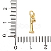Brass Micro Pave Cubic Zirconia Pendants KK-D019-28G-01-3