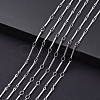 Real Platinum Brass Bar Link Chains CHC-R126-13P-4