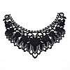 Milk Silk Embroidered Floral Lace Collar LS-DIY-WH0260-07B-1