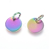 Ion Plating(IP) 304 Stainless Steel Charms STAS-I124-01C-M-2